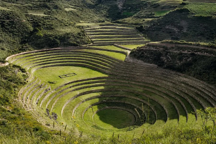 Circular Inca terraces at Moray in the Sacred Valley